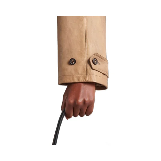Nappa leather coat