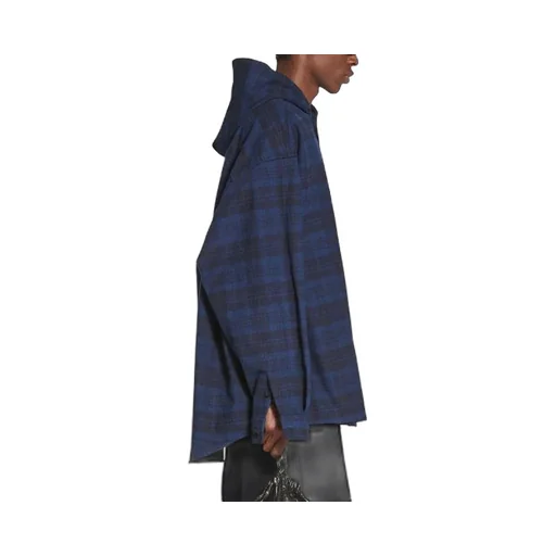 Check Overshirt Hoodie