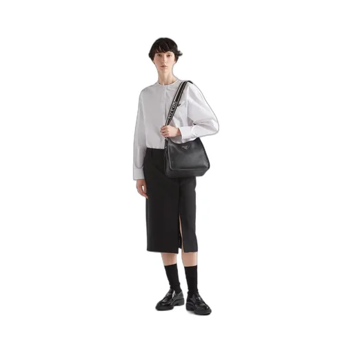 Leather hobo bag