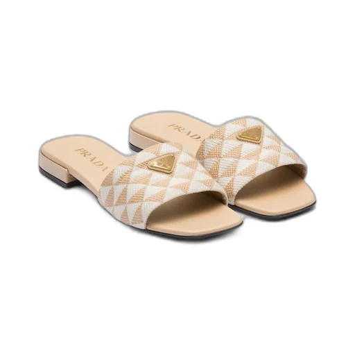 Embroidered fabric slides