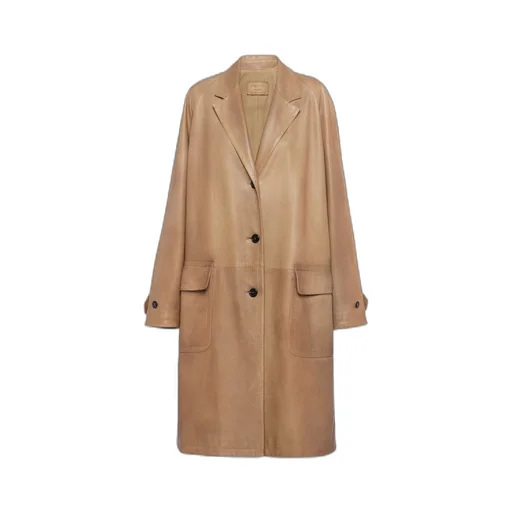 Nappa leather coat
