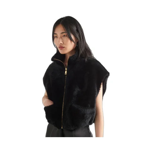 Shearling vest