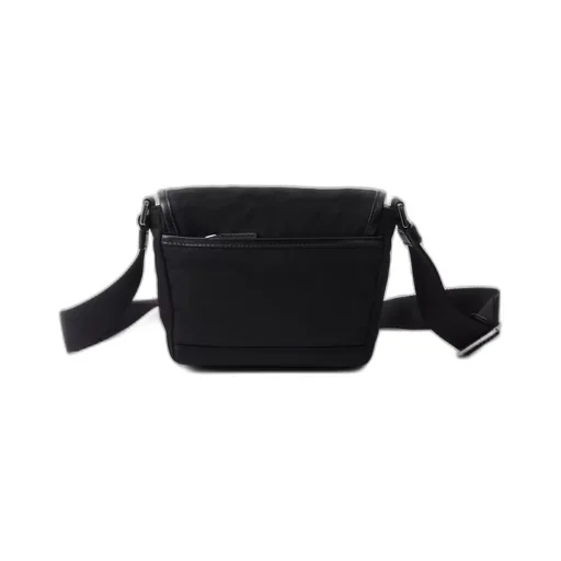 Re-Nylon and Saffiano leather shoulder bag