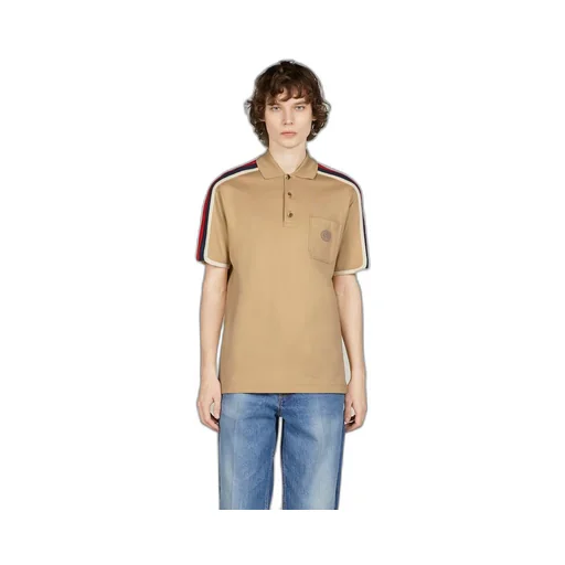 Cotton jersey polo shirt with Web