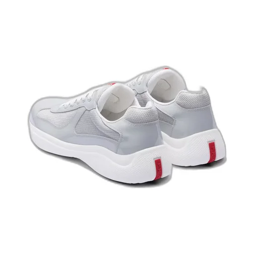 Patent leather and technical fabric Prada America's Cup sneakers