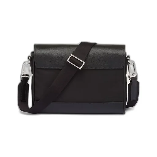 Re-Nylon and Saffiano shoulder bag