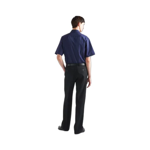 Short-sleeved cotton shirt