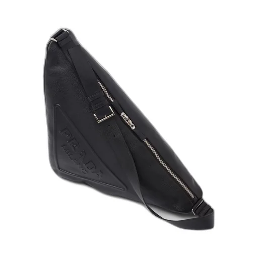 Large leather Prada Triangle bag