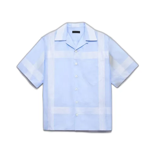 Short-sleeved cotton shirt