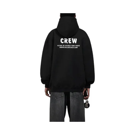 Crew Print Hoodie