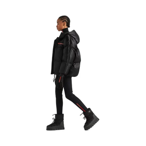 Oversized technical Re-Nylon down jacket