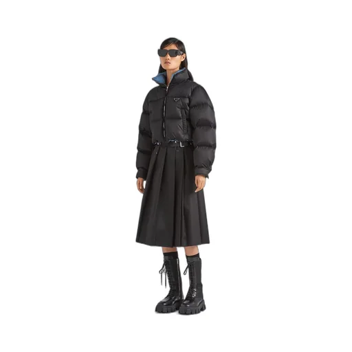 Re-Nylon cropped down jacket