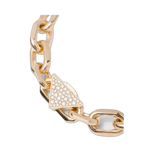 Eternal Gold chain necklace in yellow gold with diamonds