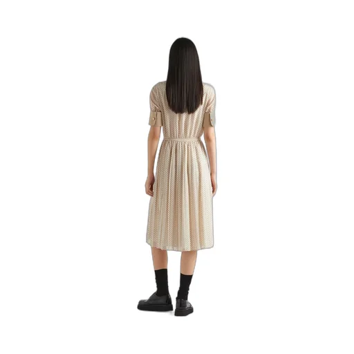 Printed georgette dress