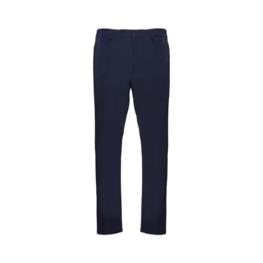 Light stretch technical fabric trousers