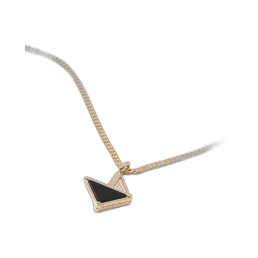 Eternal Gold pendant necklace in yellow gold with diamonds and onyx