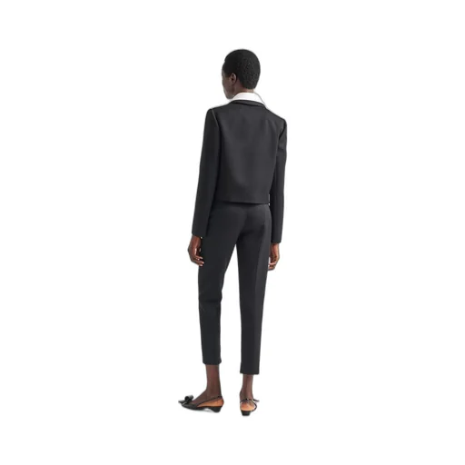 Wool sateen pants