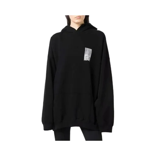 Barcode Cotton Hoodie
