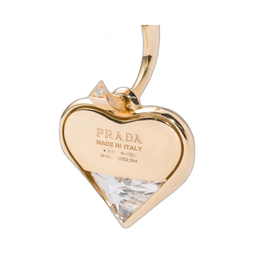 Eternal Gold pendant earrings in yellow gold and laboratory-grown diamonds