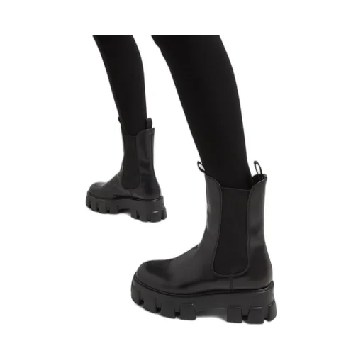 Monolith brushed leather boots