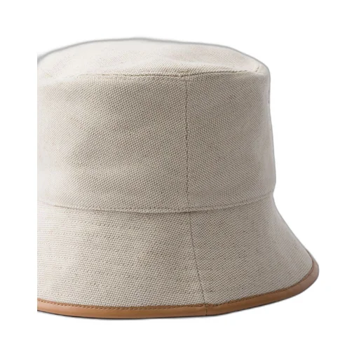 Linen blend bucket hat