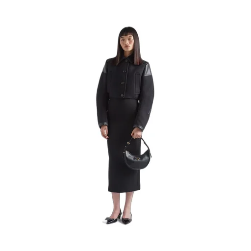 Prada Arqué leather shoulder bag