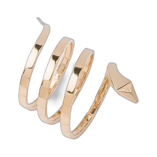 Eternal Gold multi-coil snake bracelet in yellow gold