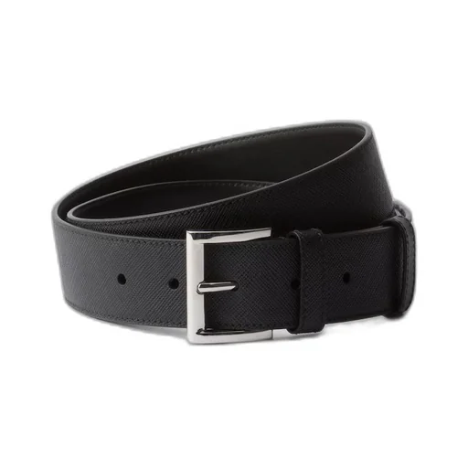 Saffiano leather belt