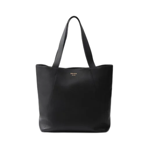Leather tote bag