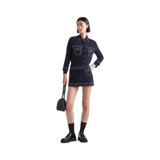 Cashmere miniskirt