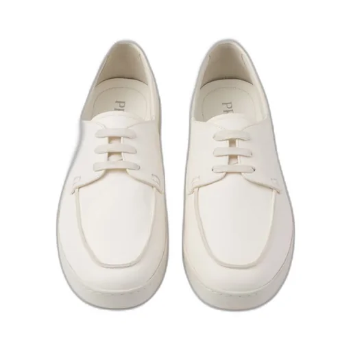 Leather lace-up shoes