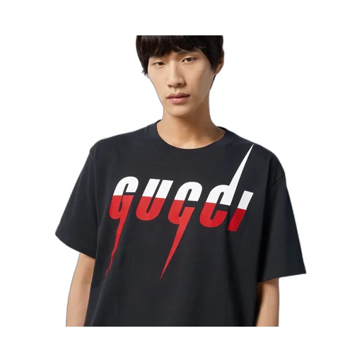 T-shirt with Gucci Blade print