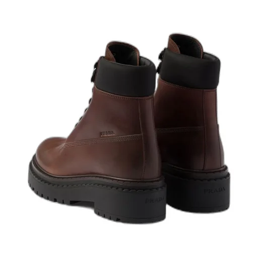 Leather and Re-Nylon booties