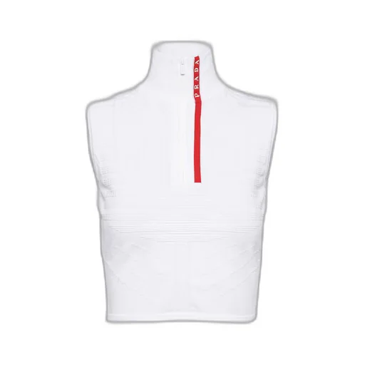 Tech Rec Re-Nylon piqué sleeveless top