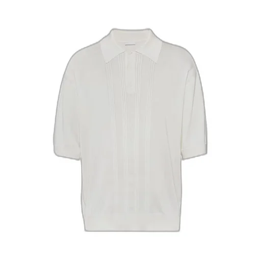 Silk polo shirt