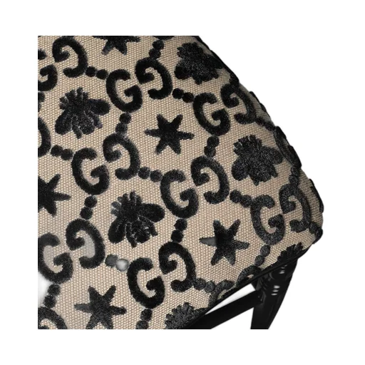 Wood chair with GG bees and stars