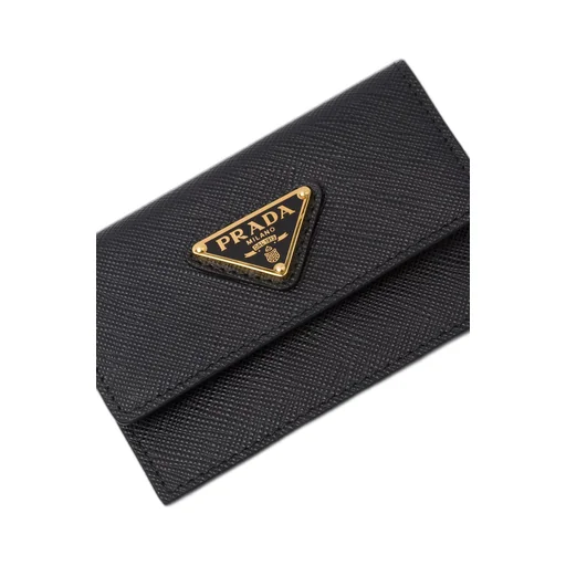 Saffiano leather card holder