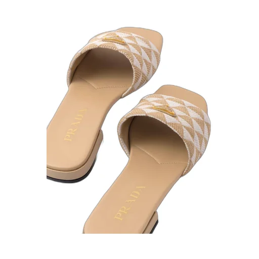 Embroidered fabric slides
