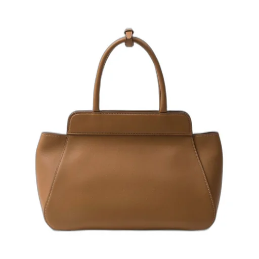 Medium leather tote bag
