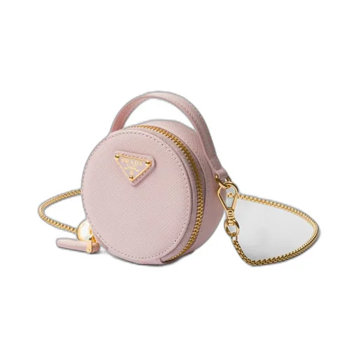 Saffiano leather mini-pouch