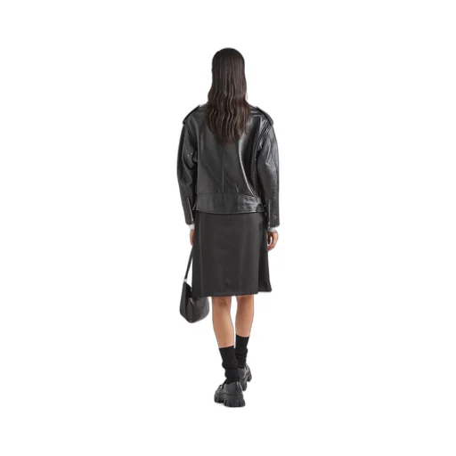 Nappa leather biker jacket