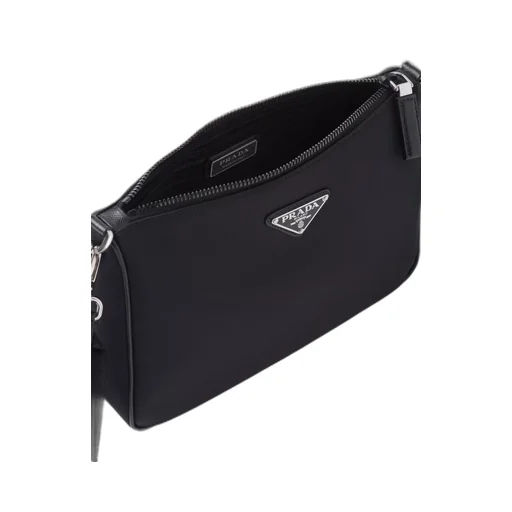 Re-Nylon and Saffiano leather shoulder bag