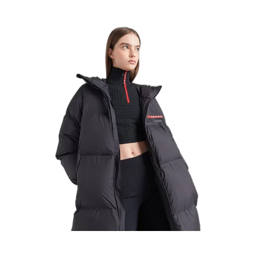 Oversized technical Re-Nylon down coat