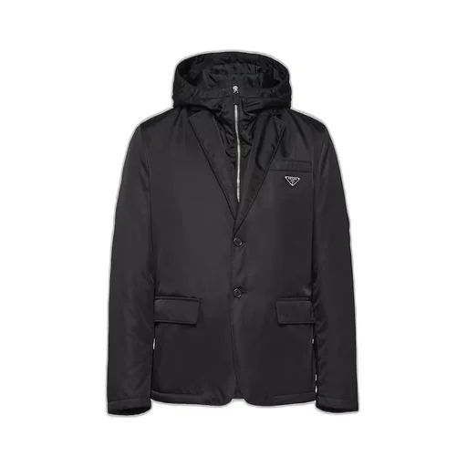 Single-breasted Re-Nylon jacket