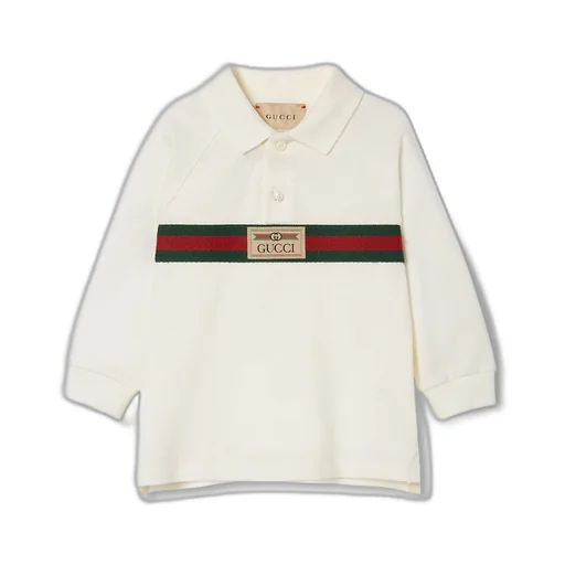 Baby cotton polo shirt with Web