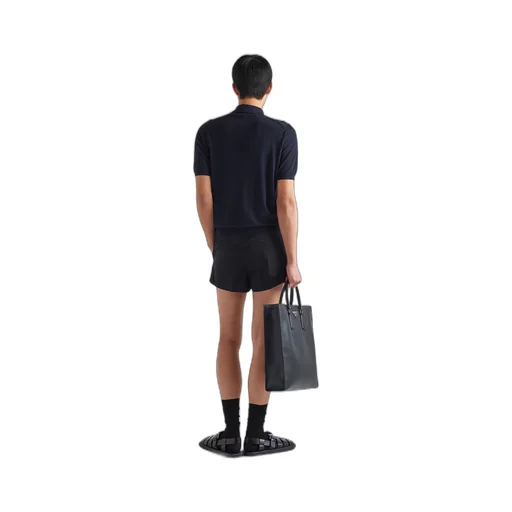 Superfine wool polo shirt