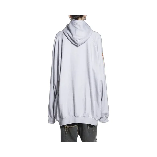 Metal Logo Hoodie Oversized Fit