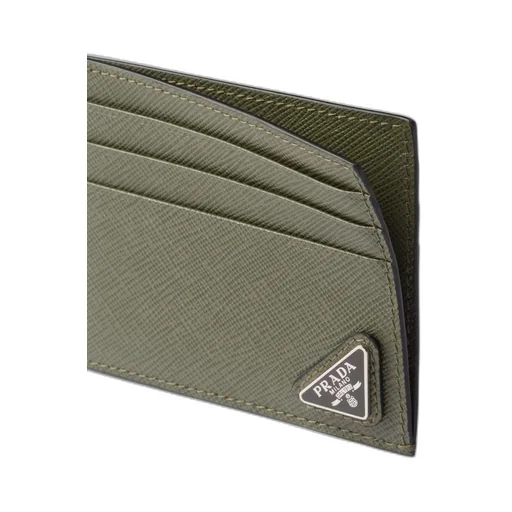 Saffiano leather card holder