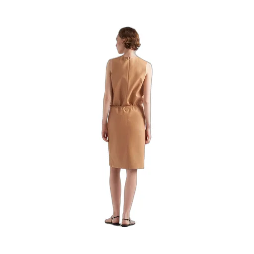 Stretch nappa leather top