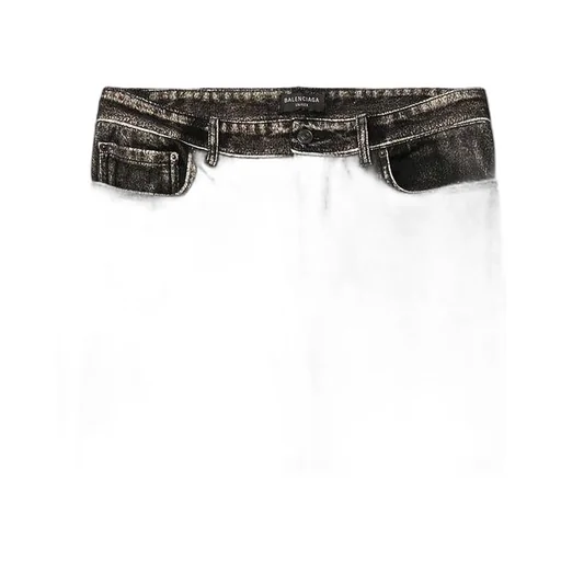Denim Trompe L'Œil Pants